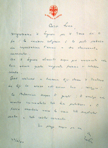 Lettera a Lina